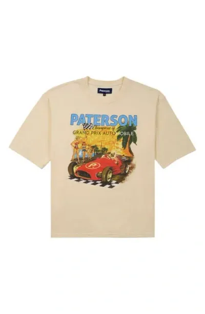 Paterson Grand Prix Graphic T-shirt In Khaki