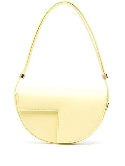 Patou Le  Leather Shoulder Bag In Cream