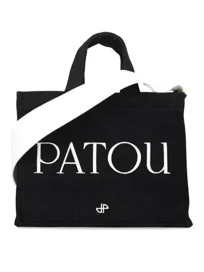 Patou Logo Tote In Black