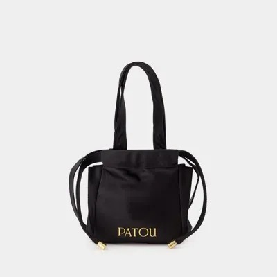 Patou Evening Pouch Shoulder Bag In Black