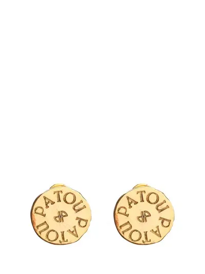 Patou Golden Brass Coin Earring