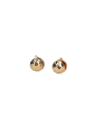 Patou Hammered Spherical Earrings In Gold