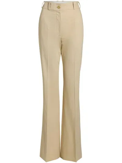 Patou Iconic Long Trousers In Neutrals