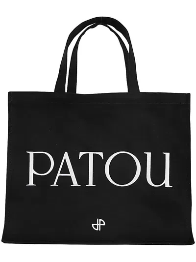 Patou Large Tote Bag In Negro