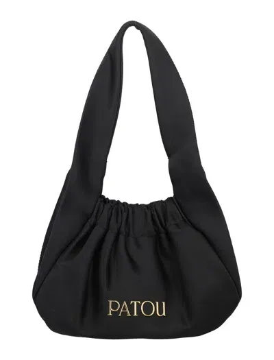 Patou Le Biscuit Pm Shoulder Bag In Black