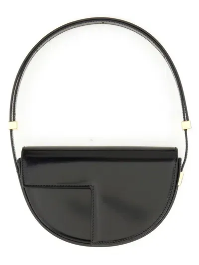 Patou Le Small  Black Leather Bag