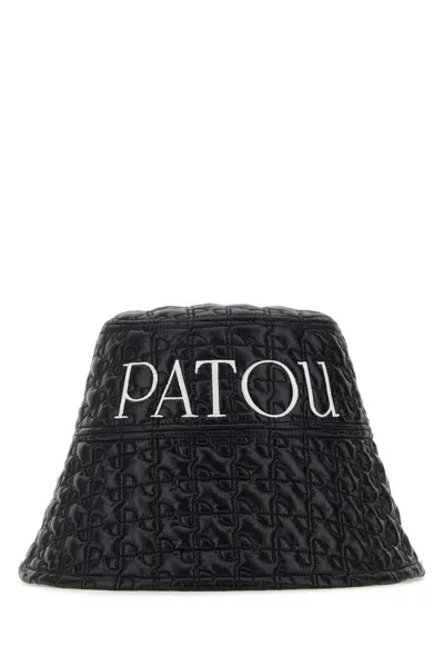 Patou Logo Embroidered Bucket Hat In Black