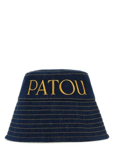 Patou Logo Hat In Blue