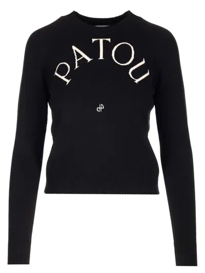 Patou Logo Sweater In Black