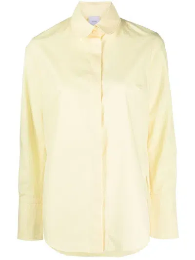 Patou Long-sleeve Button-fastening Shirt In Yellow