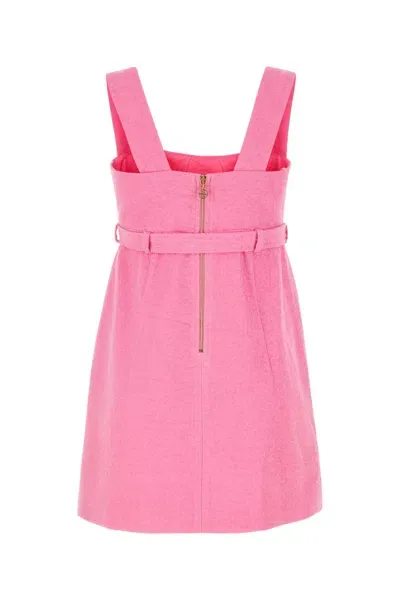 Patou Pink Bouclã© Mini Dress In 453b