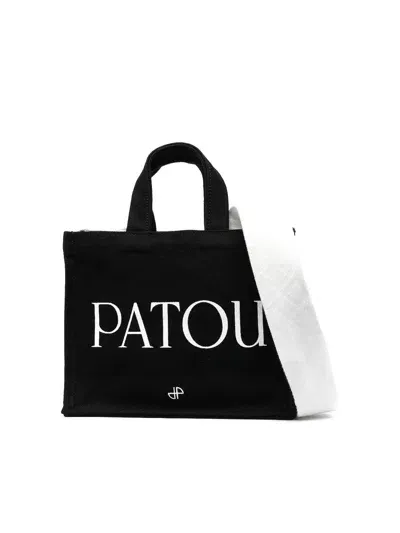 Patou Printed Tote Bag In Cream