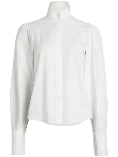 Patou Pussy-bow Fastening Blouse In White