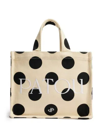 Patou Small Tote Bag In Neutrals