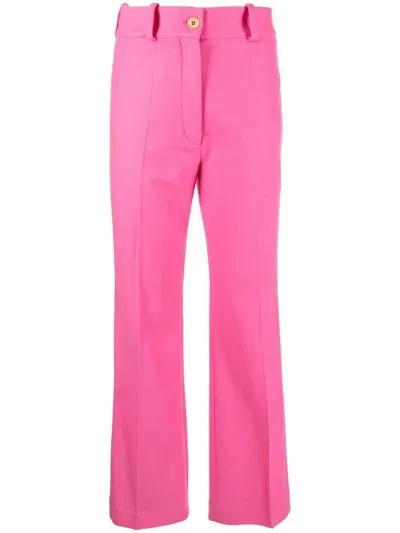 Patou Straight-leg Tailored Trousers In Pink