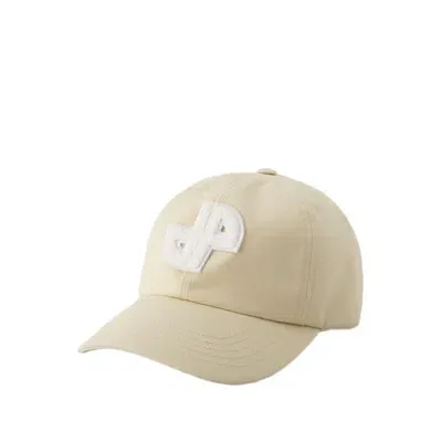 Patou Unisex Jp Cap -  - Cotton - Beige In Neutrals