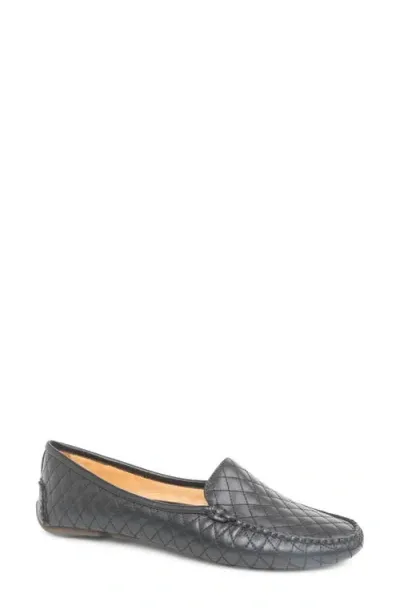 Patricia Green Jillian Quilted Driving Loafer In Black