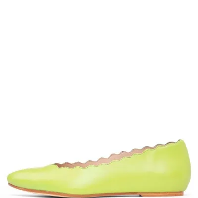 Patricia Green Palm Beach Ballet Flat In Lime