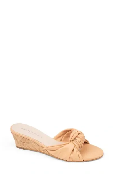 Patricia Green Savannah Wedge Slide Sandal In Beige