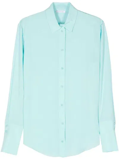 Patrizia Pepe Essential Shirt In Blue