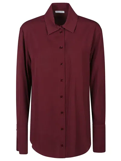 Patrizia Pepe Essential Shirt In Plum Elixir