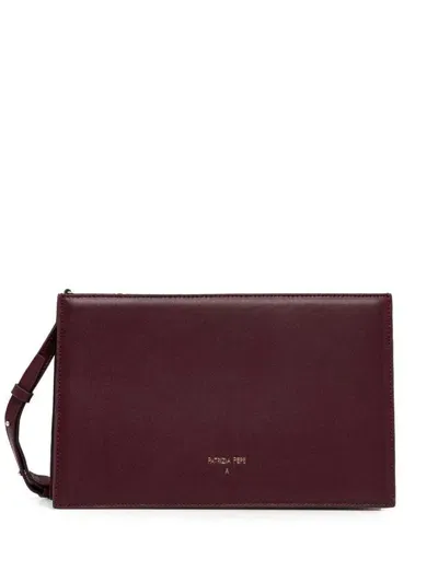 Patrizia Pepe Logo-stamp Cross Body Bag In Purple