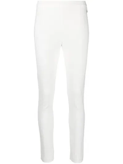 Patrizia Pepe Slim-fit Trousers In White