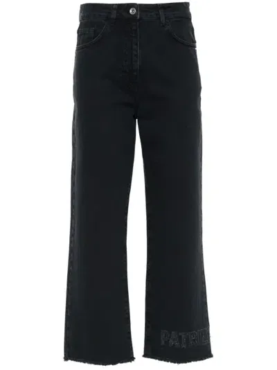 Patrizia Pepe Tapered Jeans In Black