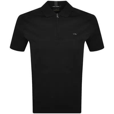 Paul &amp; Shark Paul And Shark Aqua Interlock Polo Black