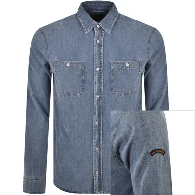 Paul &amp; Shark Paul And Shark Denim Overshirt Light Wash Blue