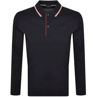 Paul &amp; Shark Paul And Shark Long Sleeved Polo T Shirt Navy