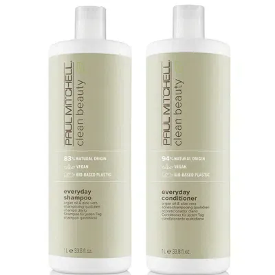 Paul Mitchell Clean Beauty Everyday Shampoo And Conditioner Supersize Set In White