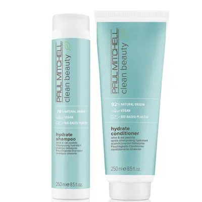 Paul Mitchell Clean Beauty Hydrate Shampoo And Conditioner Set In White