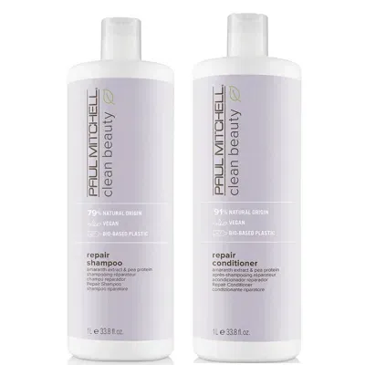 Paul Mitchell Clean Beauty Repair Shampoo And Conditioner Supersize Set In White