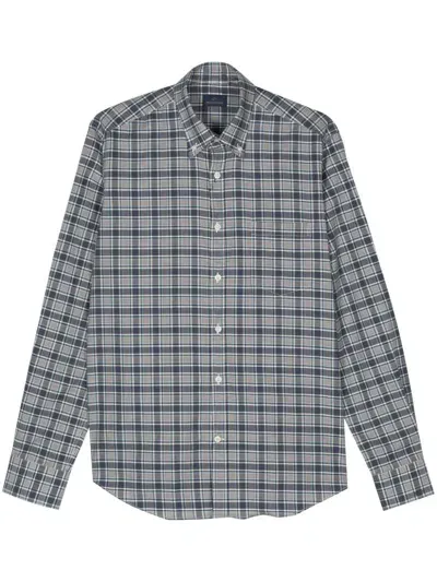 Paul & Shark Check-pattern Shirt In 蓝色