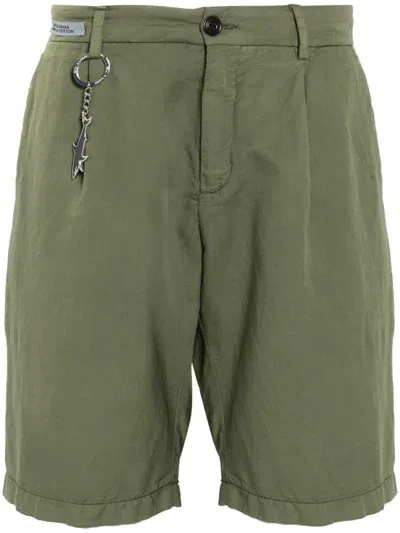 Paul & Shark Logo-charm Chino Shorts In Green