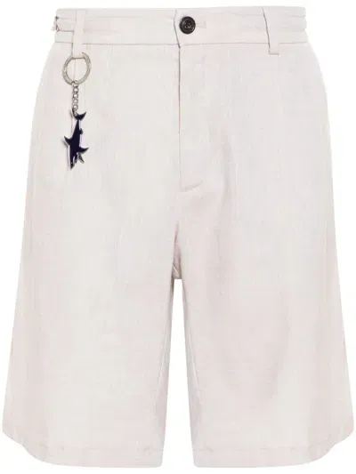 Paul & Shark Logo-charm Chino Shorts In Neutrals