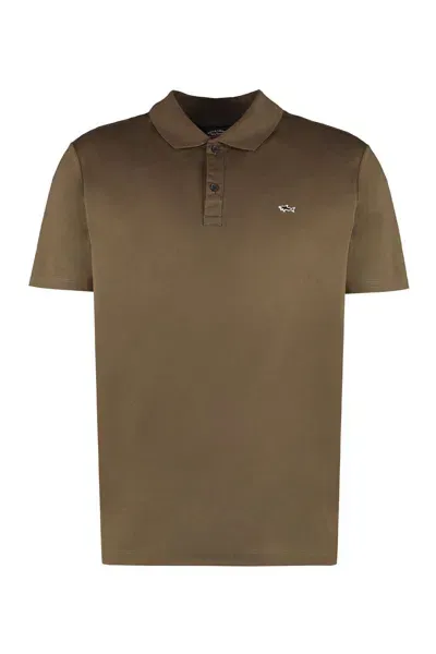 Paul & Shark Cotton-piqué Polo Shirt In Green