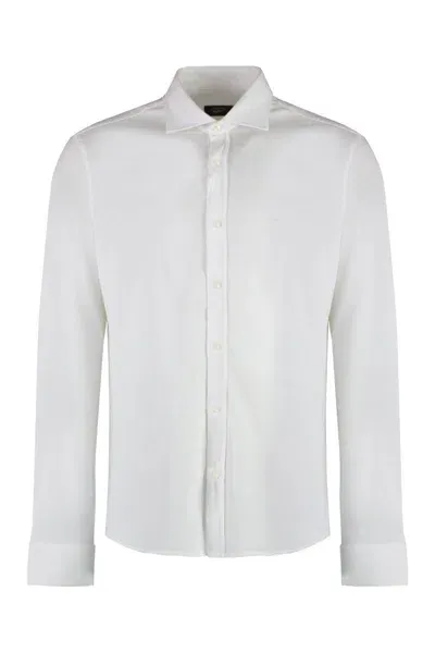 Paul & Shark Cotton Piqué Shirt In White