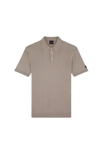 Paul & Shark Polo In Nude & Neutrals