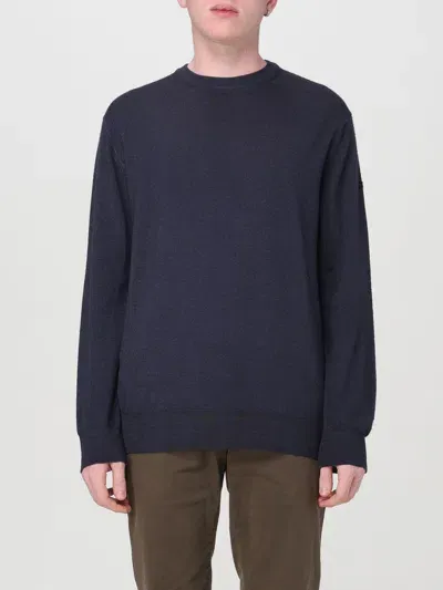 Paul & Shark Techno Wool Sweater In Blue