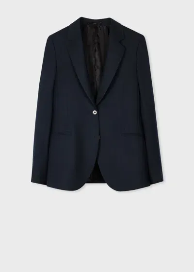 Paul Smith A Suit To Travel In - Women's Dark Navy Two-button Wool Blazer Blue