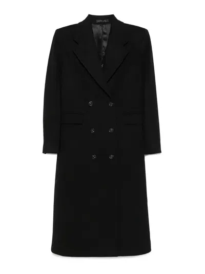 Paul Smith Double-breasted Coat In Negro