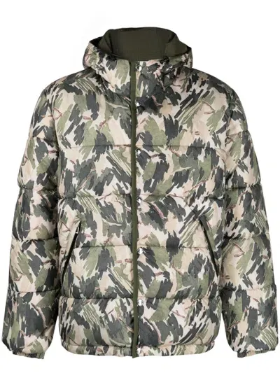 Paul Smith Reversible Hooded Jacket In Green