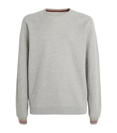 Paul Smith Artist Stripe Sweatshirt In Grey