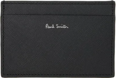 Paul Smith Black Signature Stripe Balloon Print Card Holder