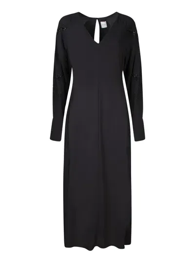 Paul Smith Black Viscose Midi Dress