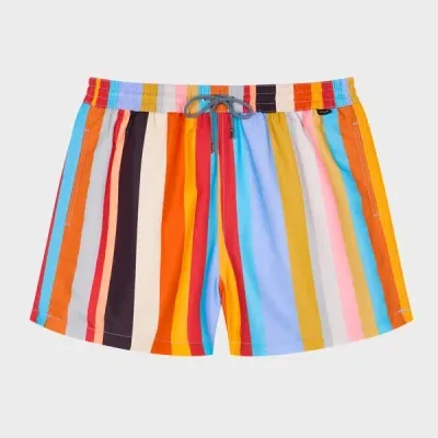 Paul Smith Bold 'signature Stripe' Swim Shorts Multicolour