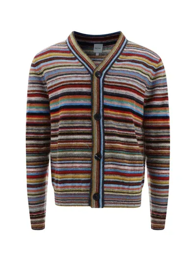 Paul Smith Cardigan In Multicolor