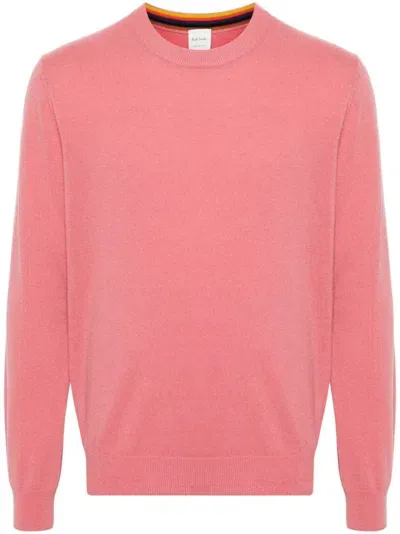 Paul Smith Cashmere Crew-neck Sweater In Pink